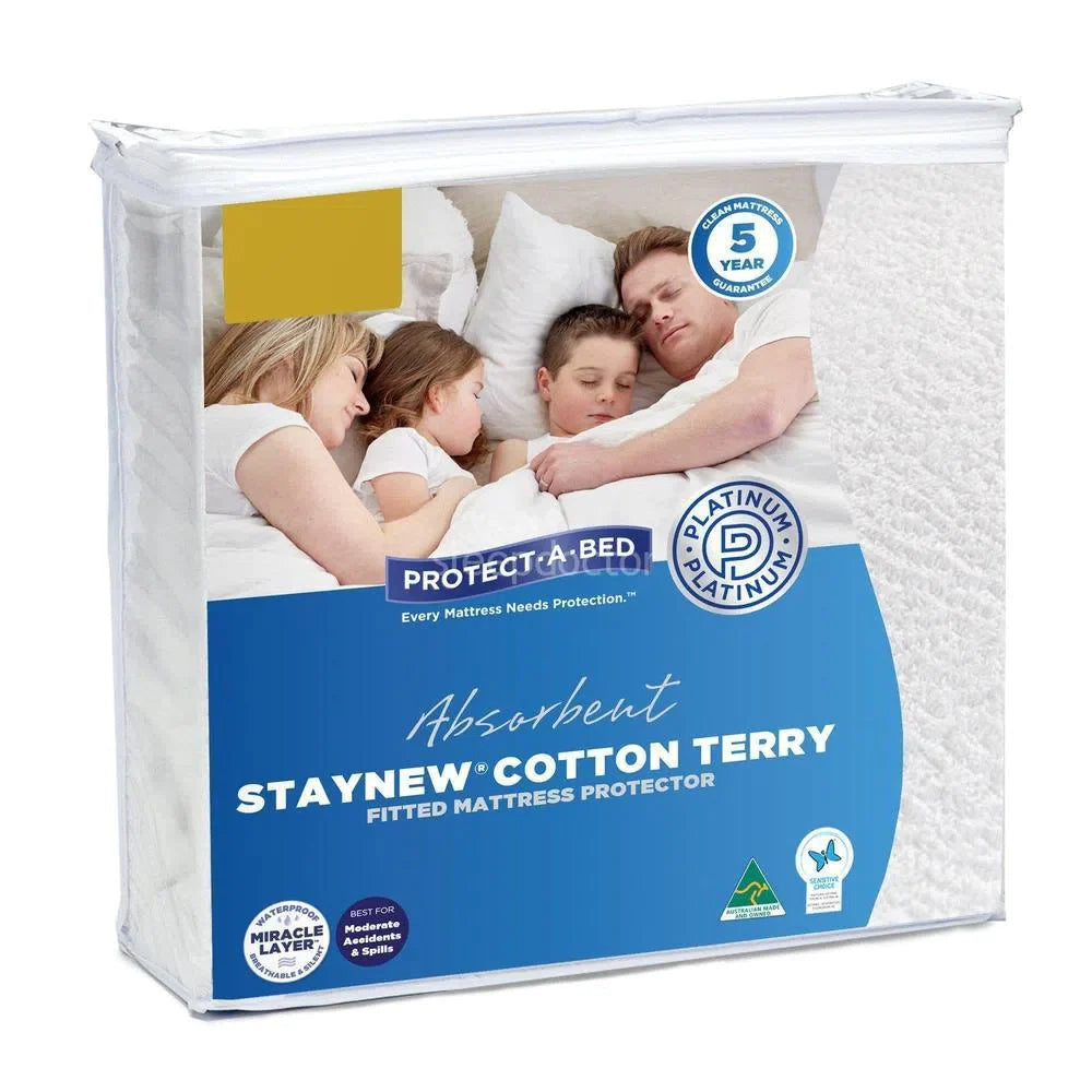 Cotton Terry Staynew Mattress Protector by Protect-A-Bed-Sleep Doctor