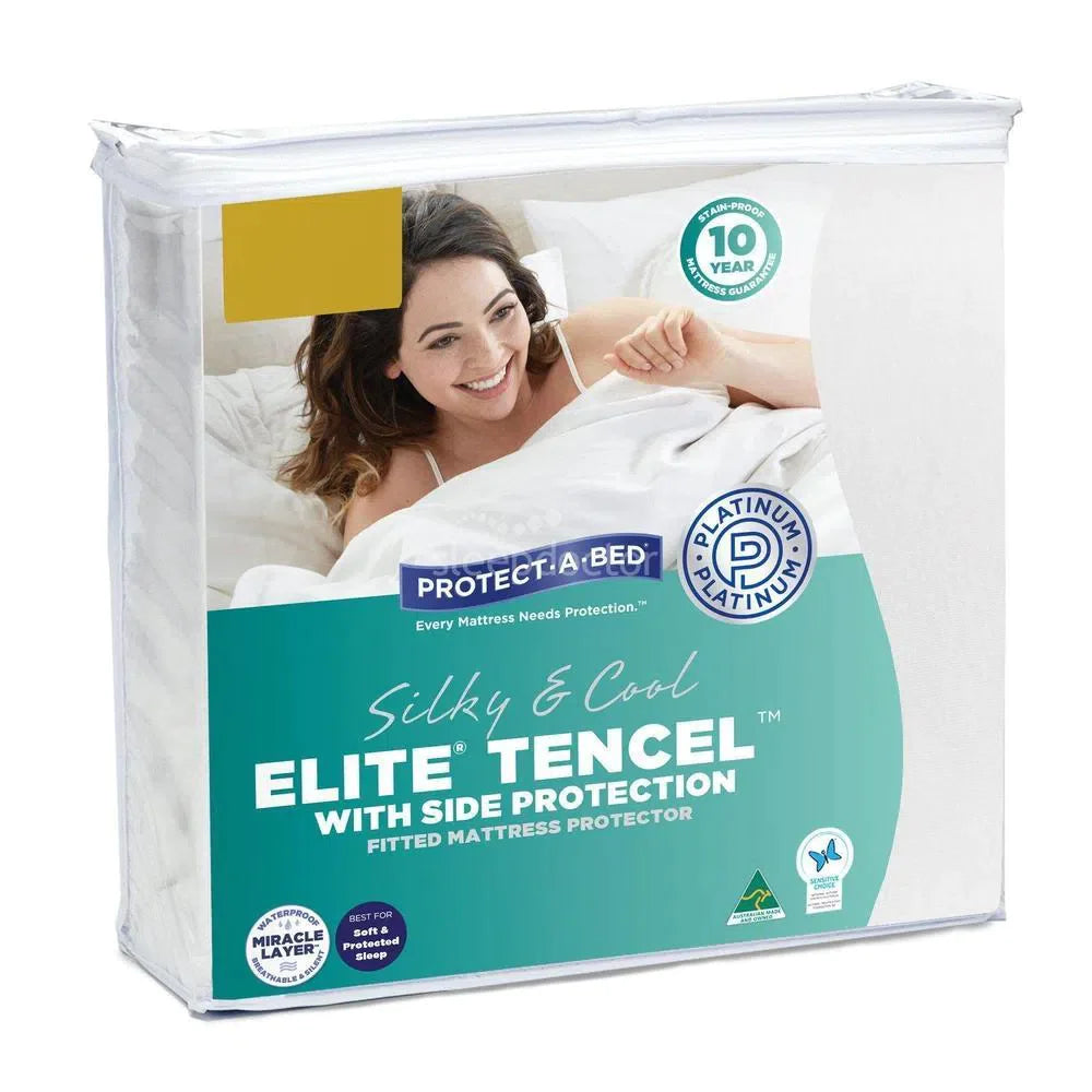 Elite Silky & Cool Tencel Fitted Mattress Protector by Protect-A-Bed-Sleep Doctor