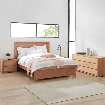 Sorrento Solid Tasmanian Oak Timber Bed - Australian Made-Sleep Doctor