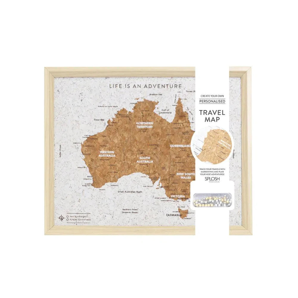 Travel Board Australia Map Desk-Sleep Doctor