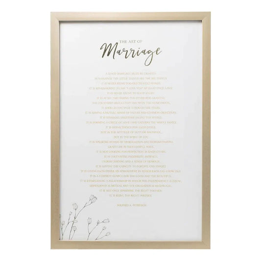 Wedding Marriage 34x52 Framed Print-Sleep Doctor