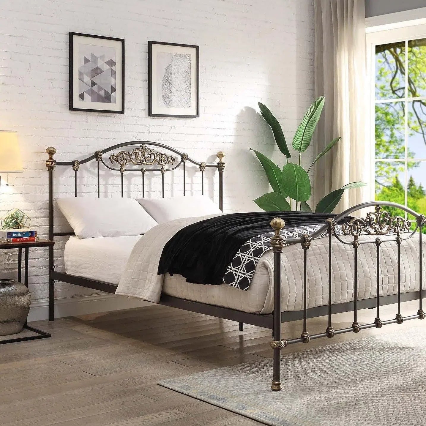 Wentworth Queen Size Cast and Wrought Iron Bed-Sleep Doctor